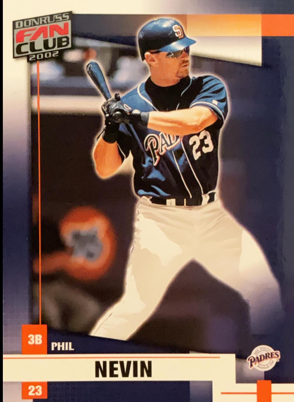 Phil Nevin #55 Baseball Cards 2002 Donruss Fan Club