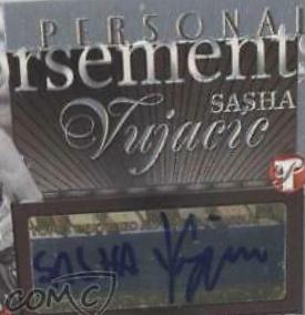 Sasha Vujacic #PE-SV Basketball Cards 2004 Topps Pristine Personal Endorsements