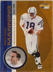 Peyton Manning #98 2001 Pacific Invincible Football