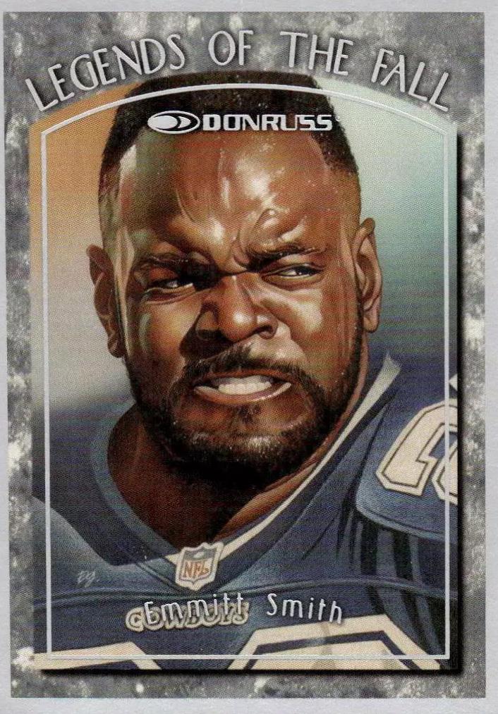 Emmitt Smith #5 Football Cards 1997 Donruss Legends of the Fall