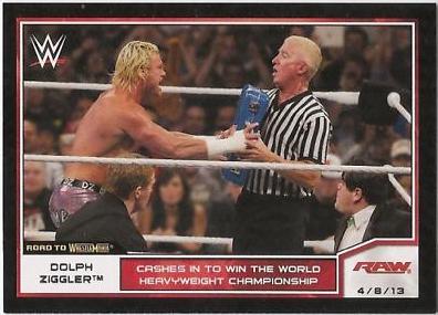 Dolph Ziggler #2 Wrestling Cards 2014 Topps WWE Road to Wrestlemania