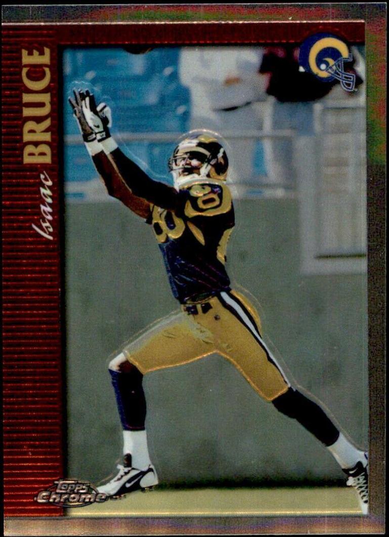 Isaac Bruce #10 Football Cards 1997 Topps Chrome