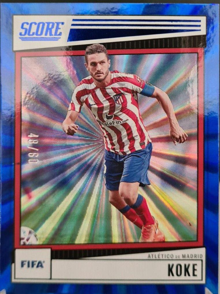 Koke #25 Soccer Cards 2022 Panini Score FIFA