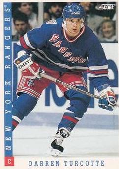 Darren Turcotte #24 Hockey Cards 1993 Score