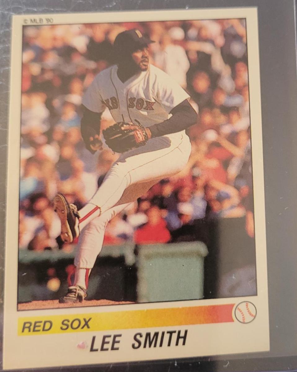 Lee Smith #14 Baseball Cards 1990 Panini Stickers