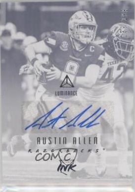 Austin Allen #RI-AUA Football Cards 2018 Panini Luminance Rookie Ink Autographs