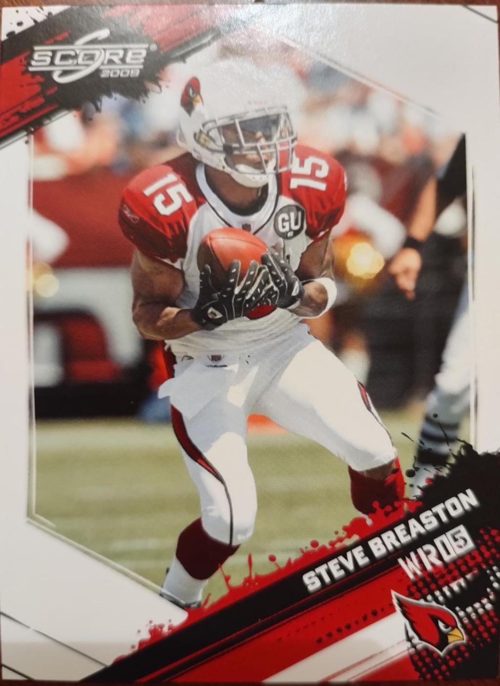 Steve Breaston #8 Football Cards 2009 Panini Score