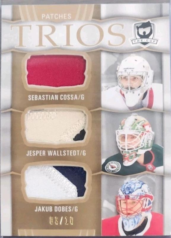 Jesper Wallstedt / Sebastian Cossa / Jakub Dobes [Gold Patch] #C3-CWD