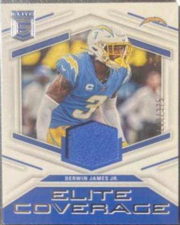 Derwin James Jr. #14 Football Cards 2023 Panini Donruss Elite Coverage
