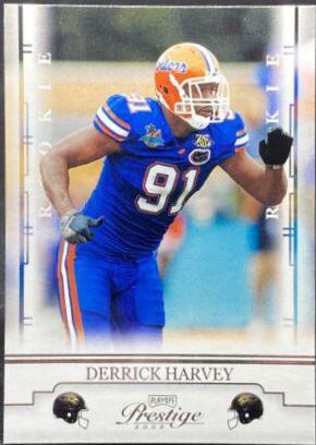 Derrick Harvey #127 Football Cards 2008 Playoff Prestige