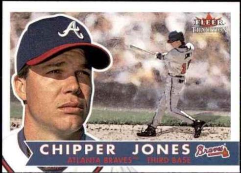 Chipper Jones #70 Baseball Cards 2001 Fleer