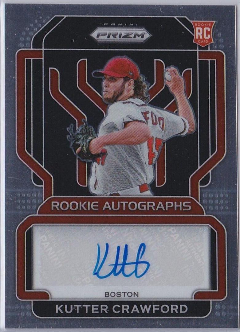 Kutter Crawford #RA-KU Baseball Cards 2022 Panini Prizm Rookie Autographs