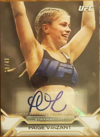 Paige VanZant #KA-PV Ufc Cards 2016 Topps UFC Knockout Autographs