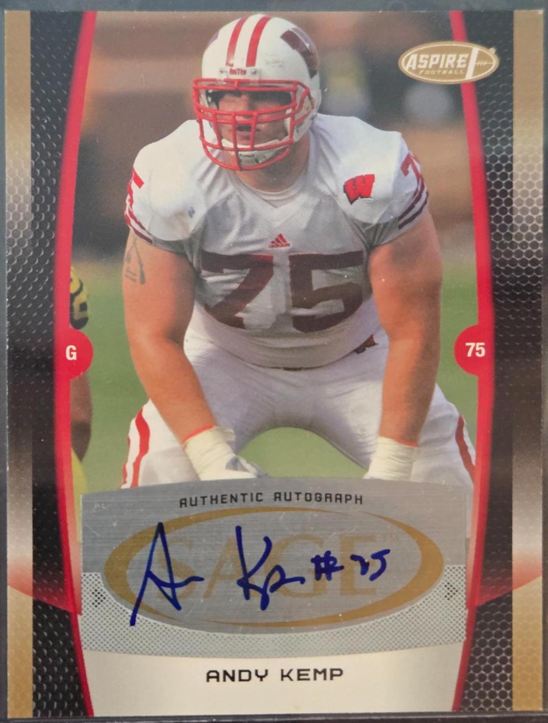 Andy Kemp #A-5 Football Cards 2009 Sage Autographs