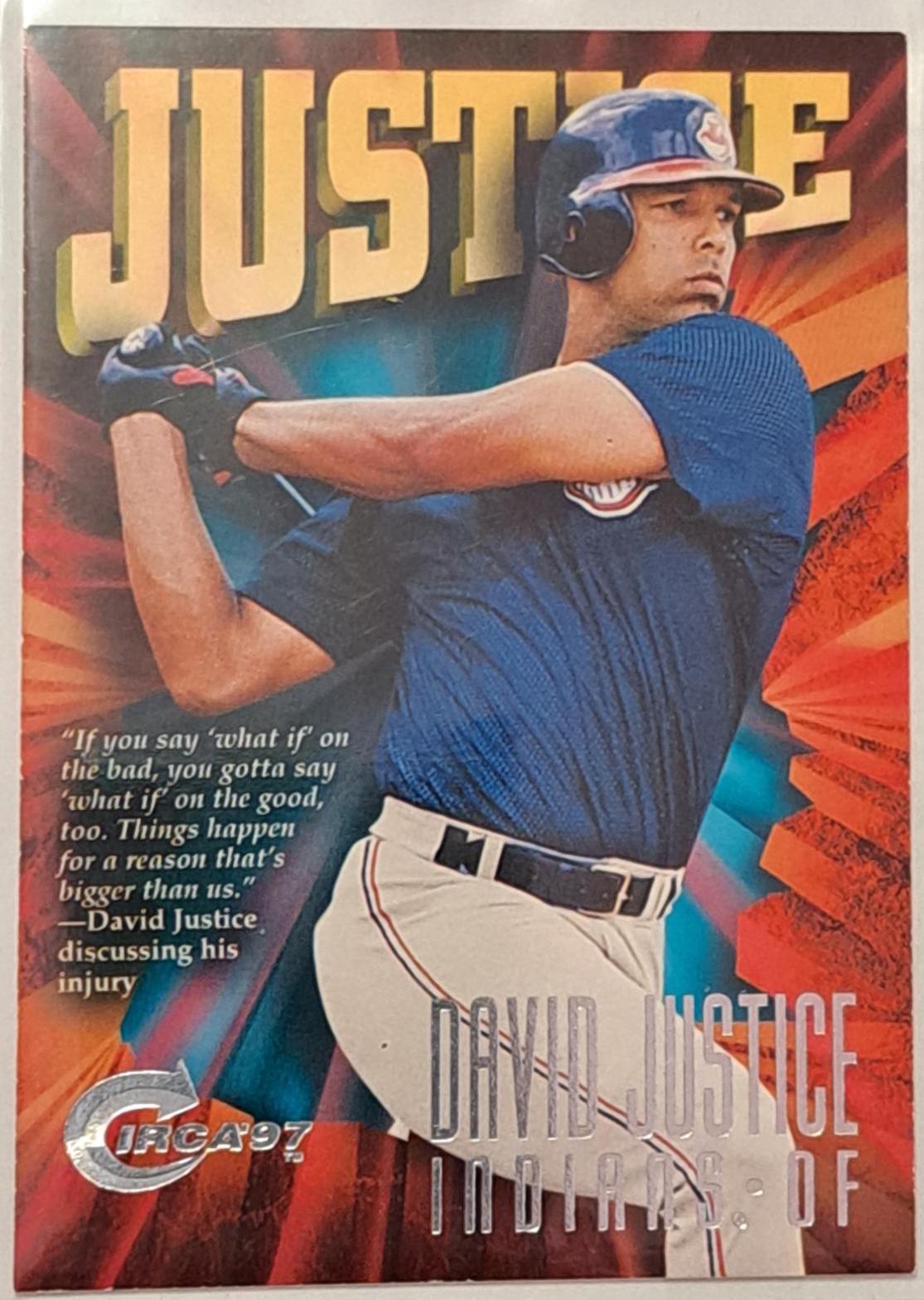 Dave Justice #137 Baseball Cards 1997 Circa