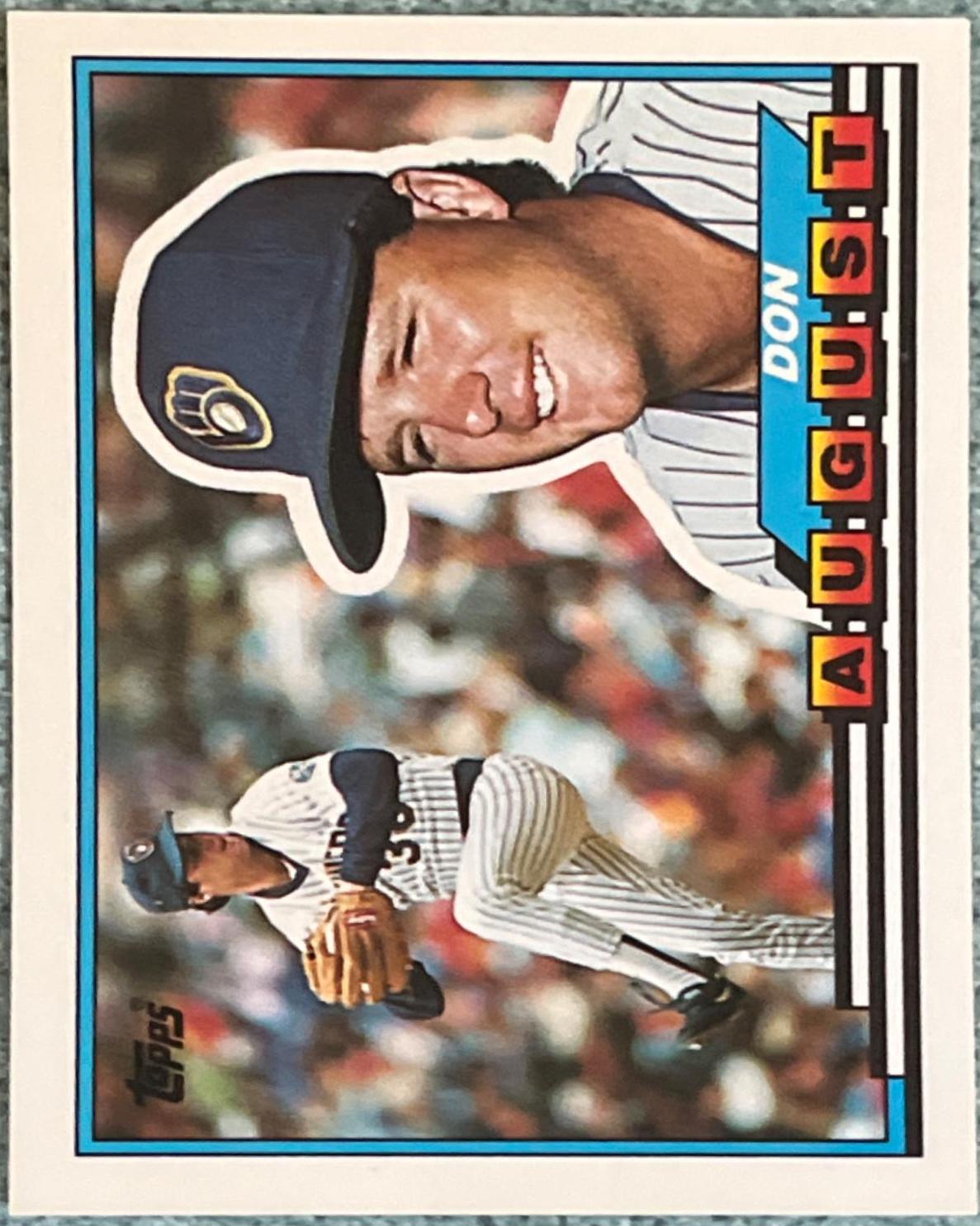 Don August #33 Baseball Cards 1989 Topps Big
