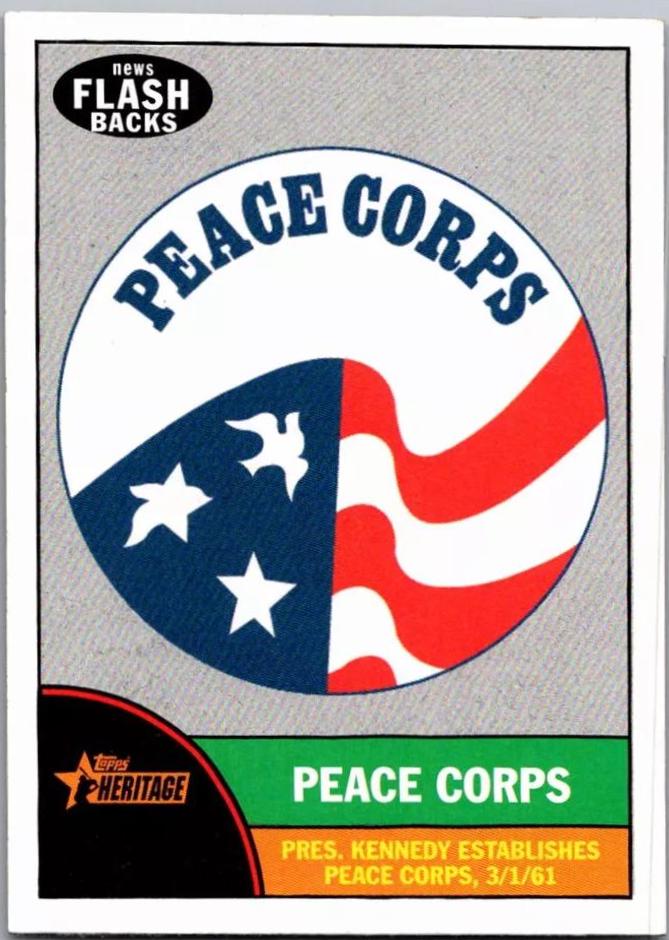 Peace Corps #NF1 Baseball Cards 2010 Topps Heritage News Flashbacks