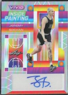 Jeremy Sochan #IP-JS2 2022 Leaf Vivid Inside Painting Autograph Basketball