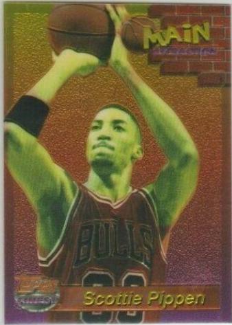 Scottie Pippen #4 Basketball Cards 1993 Finest Main Attraction