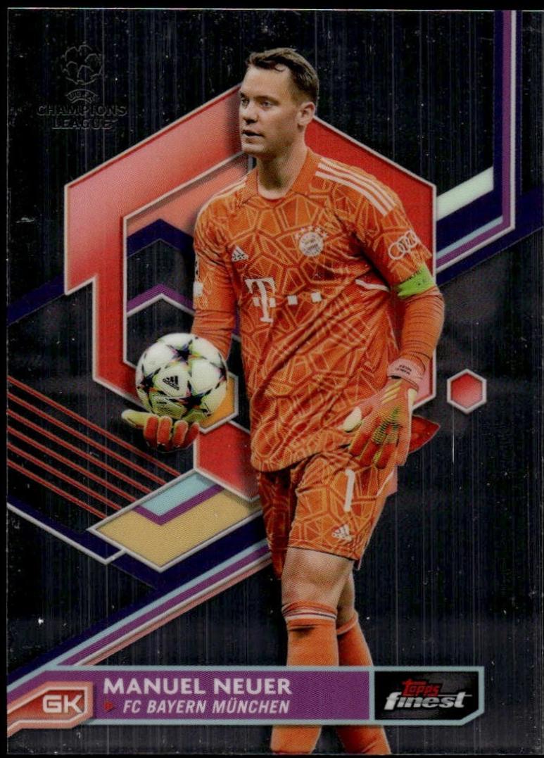 Manuel Neuer #18 2022 Topps Finest UEFA Club Competitions