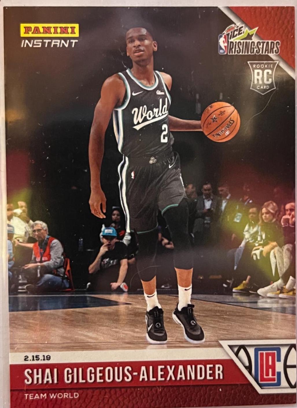 Shai Gilgeous-Alexander #17 Basketball Cards 2018 Panini Instant Mountain Dew Ice Rising Stars