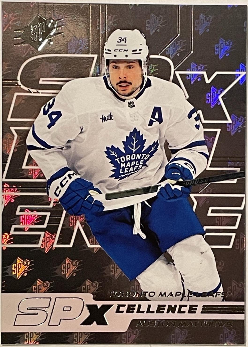 Auston Matthews #XC-AM Hockey Cards 2024 SPx SPxCellence