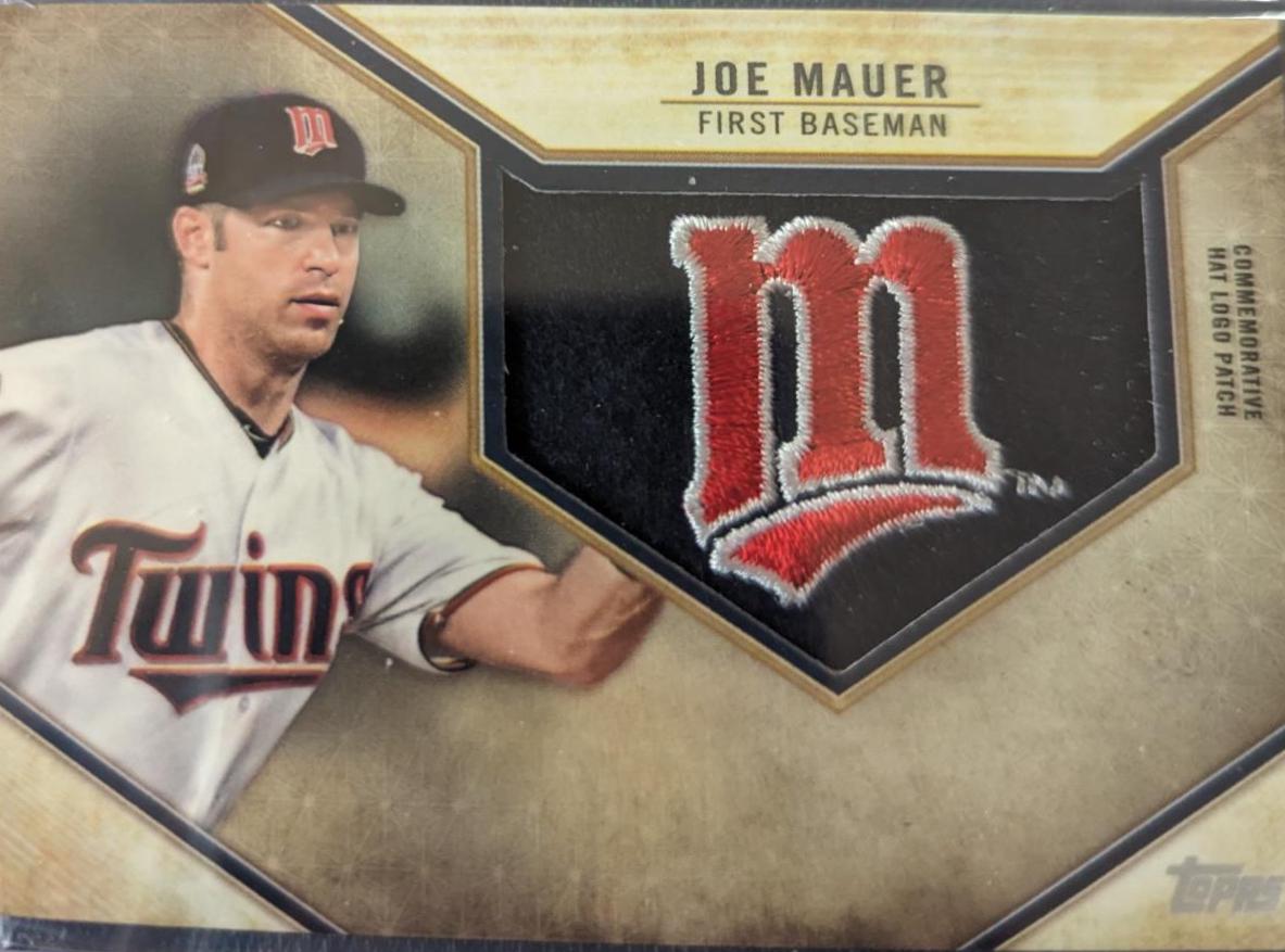 Joe Mauer #RHLP-JM Baseball Cards 2019 Topps Retro Hat Manufactured Logo Patch