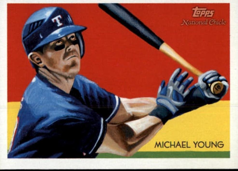 Michael Young #39 Baseball Cards 2010 Topps National Chicle