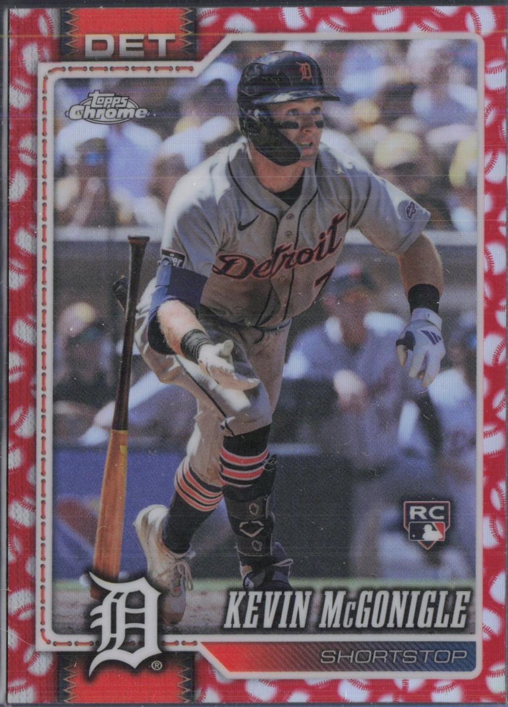Kevin McGonigle [Red Refractor] (2026 Topps Chrome)