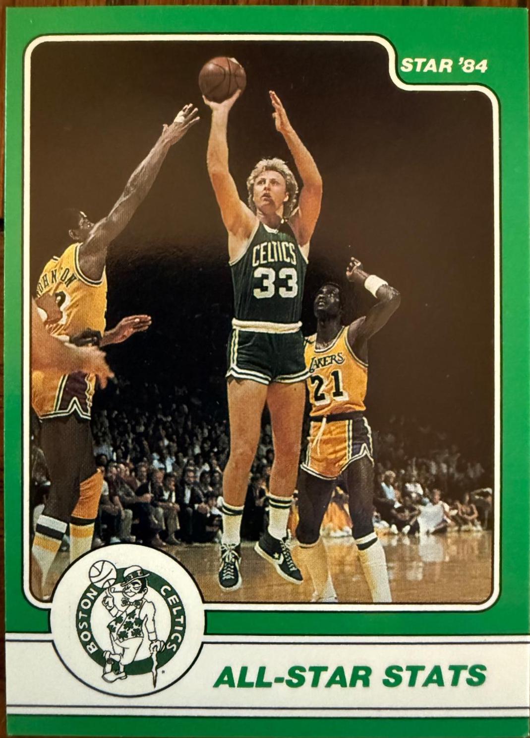 Larry Bird #6 Basketball Cards 1984 Star