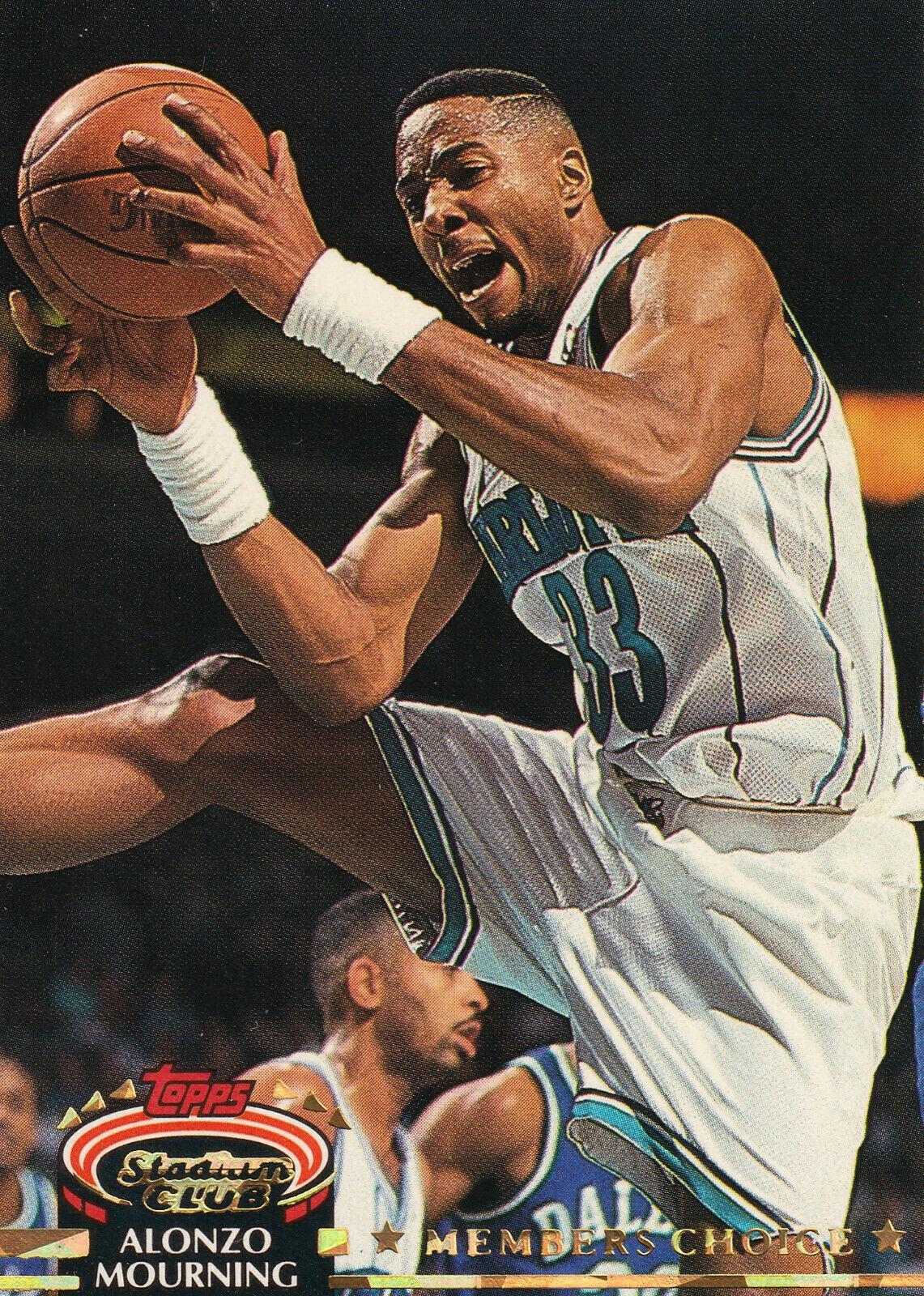 Alonzo Mourning #209 Basketball Cards 1992 Stadium Club