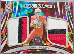 Michael Wilson [Astral] #25 Football Cards 2023 Panini Spectra Rising Rookie Materials Prices