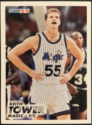 Keith Tower #347 Basketball Cards 1993 Fleer