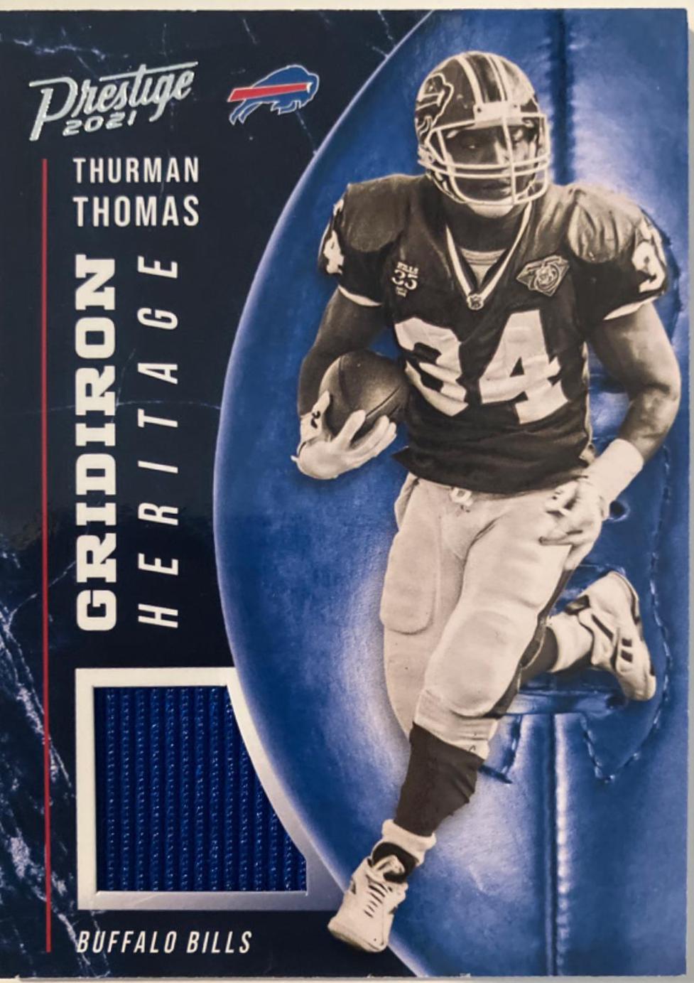 Thurman Thomas Football Cards 2021 Panini Prestige Gridiron Heritage