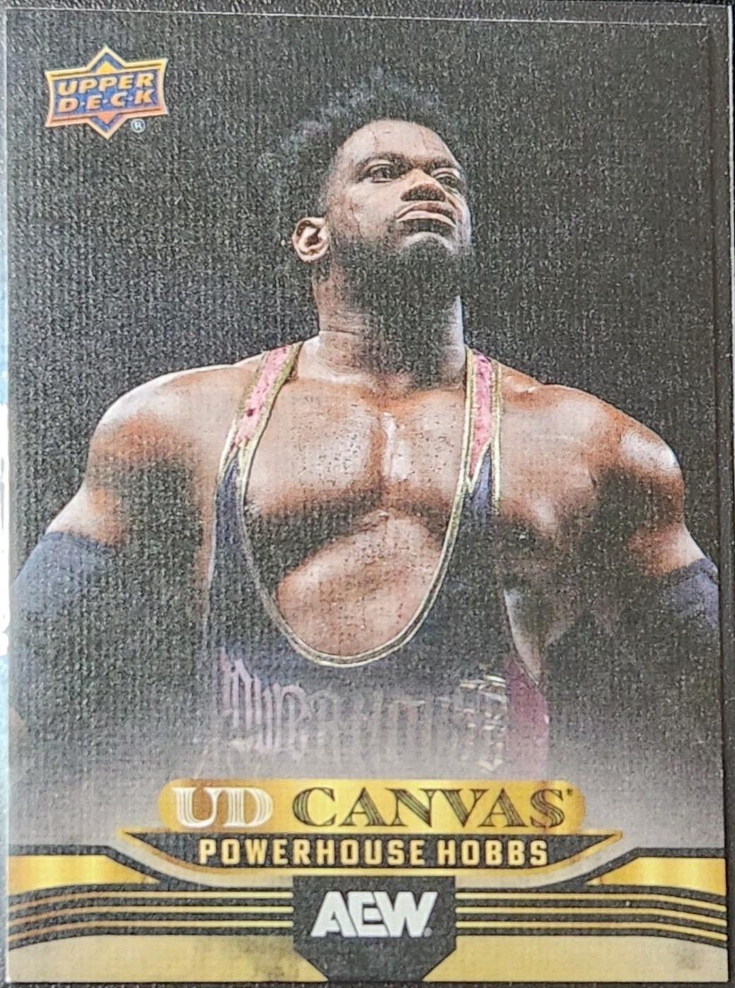 Powerhouse Hobbs #C-21 Wrestling Cards 2025 Upper Deck AEW Canvas