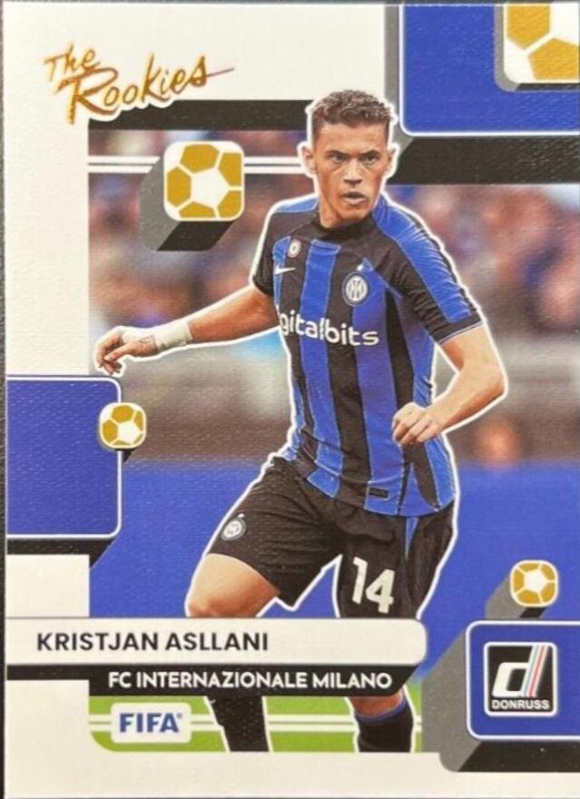 Kristjan Asllani #3 Soccer Cards 2022 Panini Donruss The Rookies