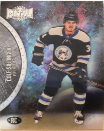 Cole Sillinger #161 Hockey Cards 2021 Skybox Metal Universe