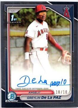 Greylin De La Paz [Black Refractor] #CPA-GD