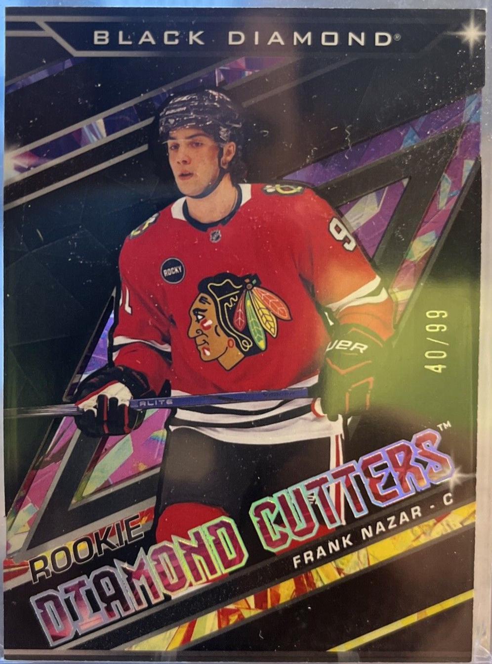 Frank Nazar #RDC-FN Hockey Cards 2024 Upper Deck Black Diamond Rookie Diamond Cutter