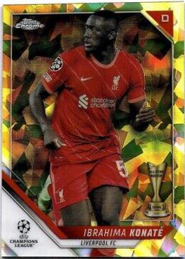 Ibrahima Konate #183 Soccer Cards 2021 Topps Chrome Sapphire UEFA Champions League