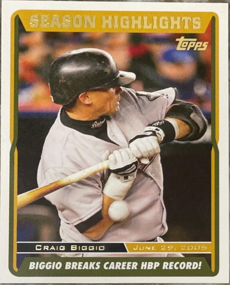 Craig Biggio #UH111 Baseball Cards 2005 Topps Updates & Highlights