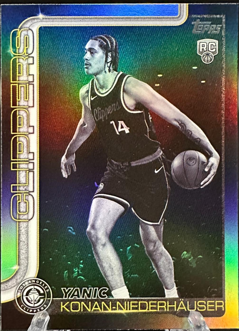 2025 Topps Yanic Konan-Niederhauser [Blackout] #230 card