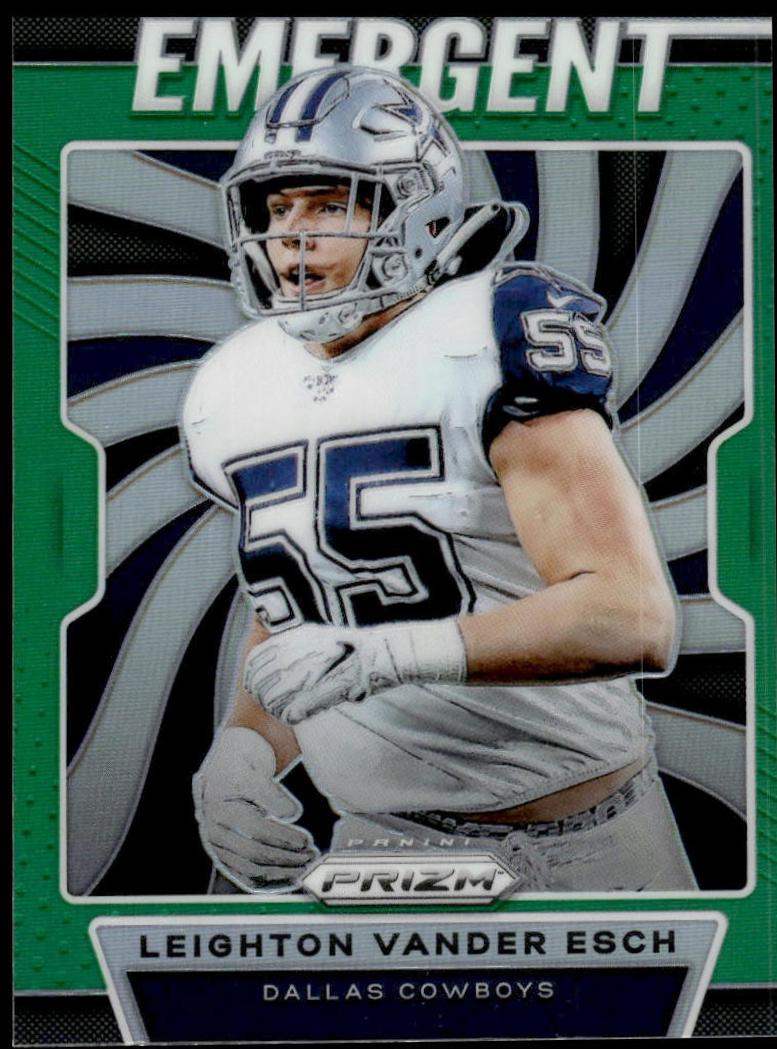 Leighton Vander Esch #E-LV Football Cards 2019 Panini Prizm Emergent