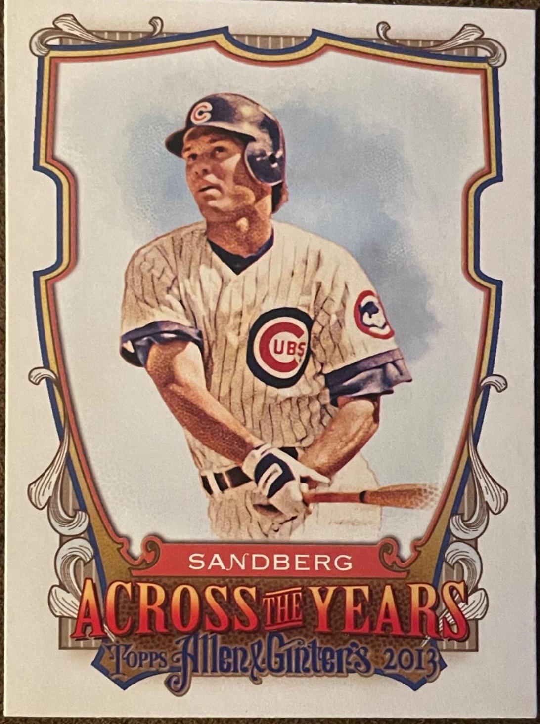 Ryne Sandberg #ATY-RS Baseball Cards 2013 Topps Allen & Ginter Across the Years