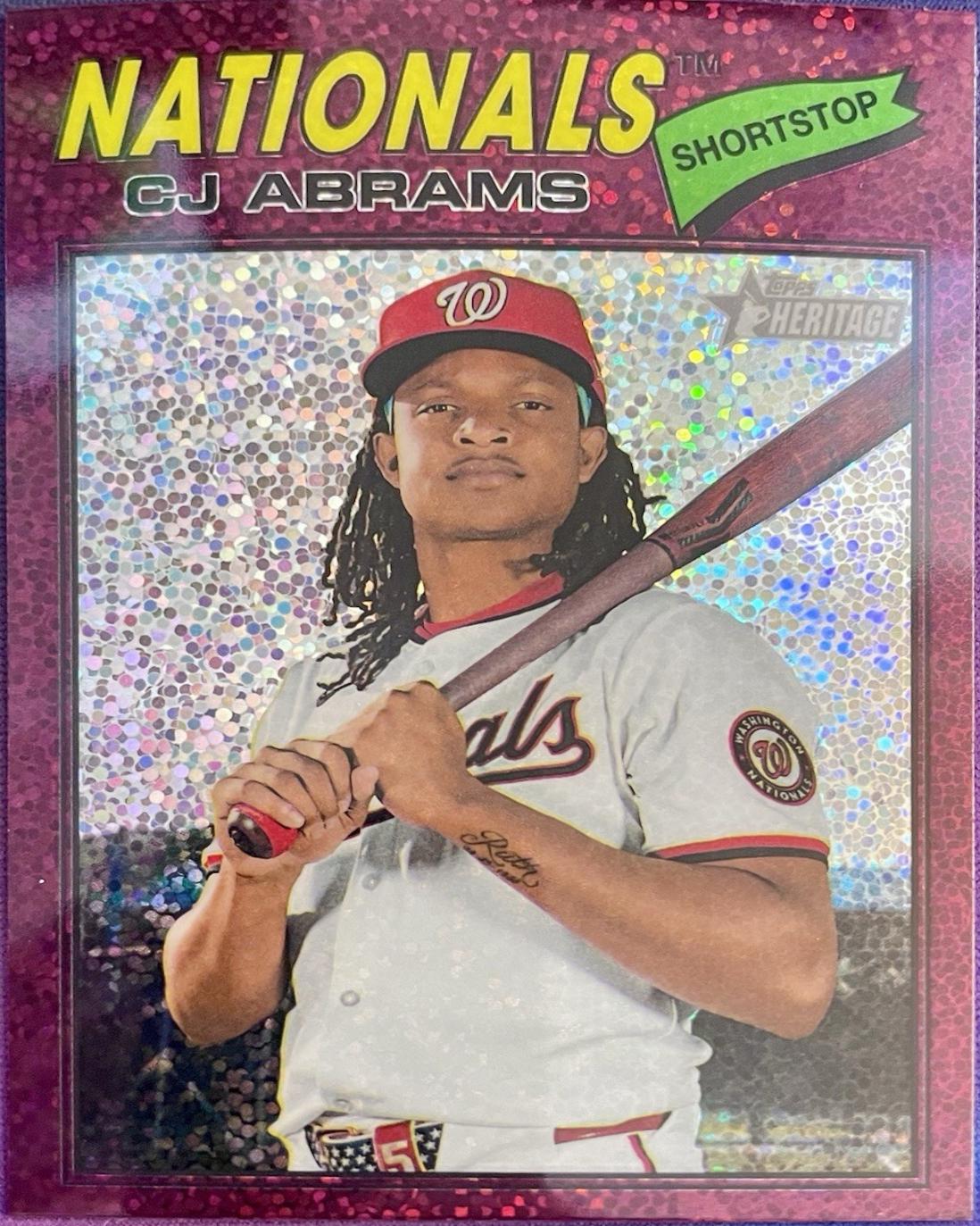 CJ Abrams [Burgundy Sparkle Chrome] #349