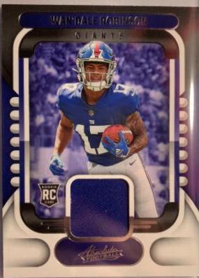 Wan'Dale Robinson #ARM-20 Football Cards 2022 Panini Absolute Rookie Materials