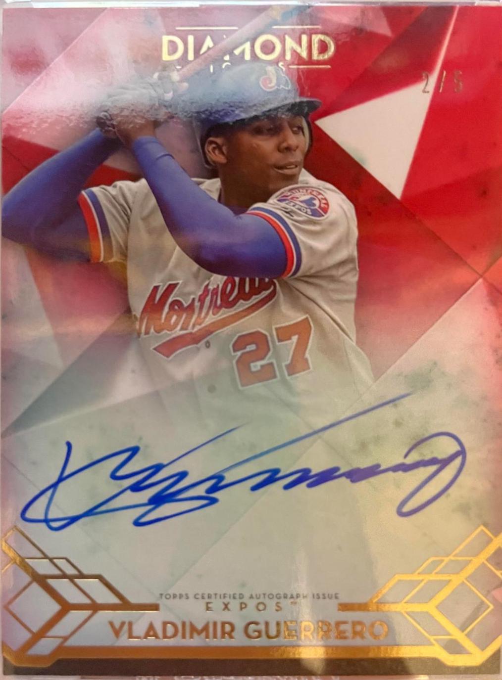 Vladimir Guerrero #AC-VG 2020 Topps Diamond Icons Baseball Autographs