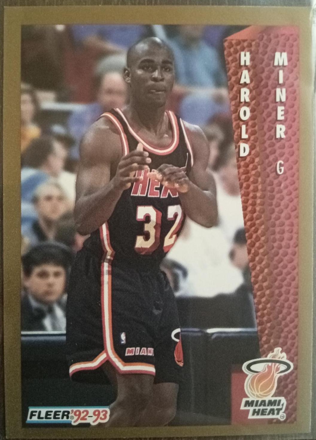 Harold Miner #369 Basketball Cards 1992 Fleer