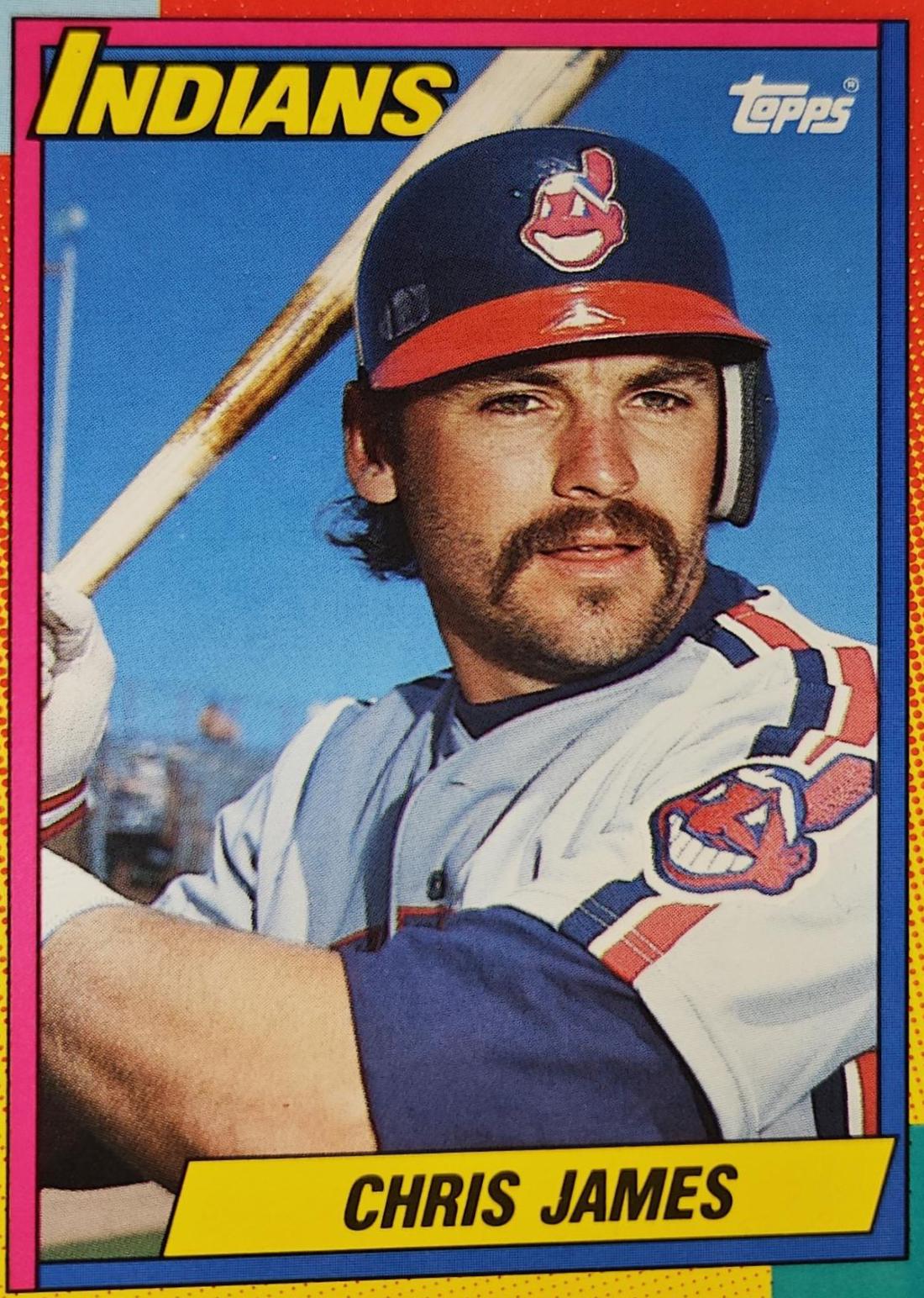 Chris James Baseball Cards 1990 Topps Traded Tiffany