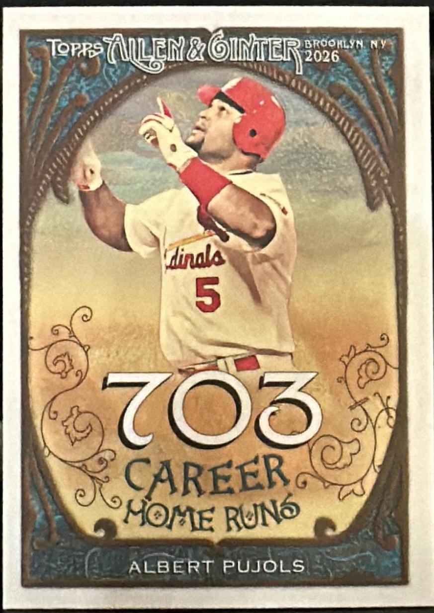 Albert Pujols #CR-8 2026 Onit Athlete Gravity Career 250 Baseball